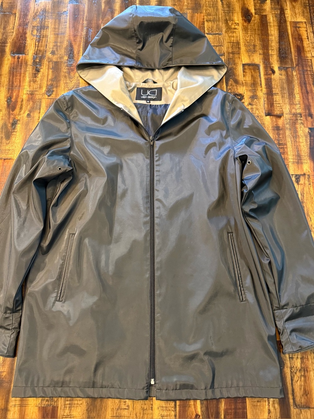 🍒 Utex Design Rain Jacket. UD Black Size M waterproof utility Men's Coat gorp